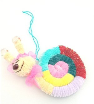 Игрушка подвесная Улитка, ручная работа