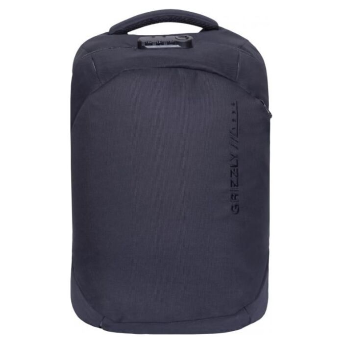Рюкзак молодежный GRIZZLY RQ-920-2/4 мужской с отделением для ноутбука и USB удлинителем черный 