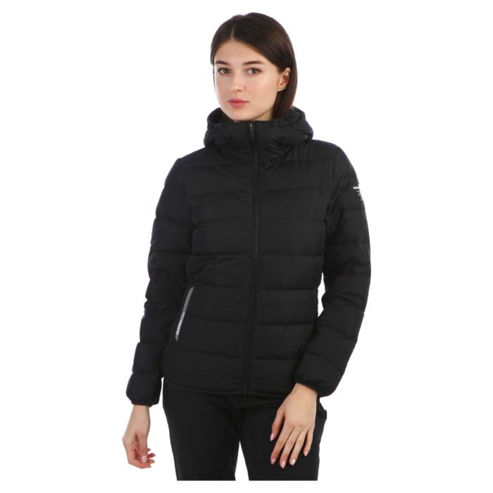 Куртка женская Anta 86847948-3 спортивная пуховая короткая с капюшоном черная 