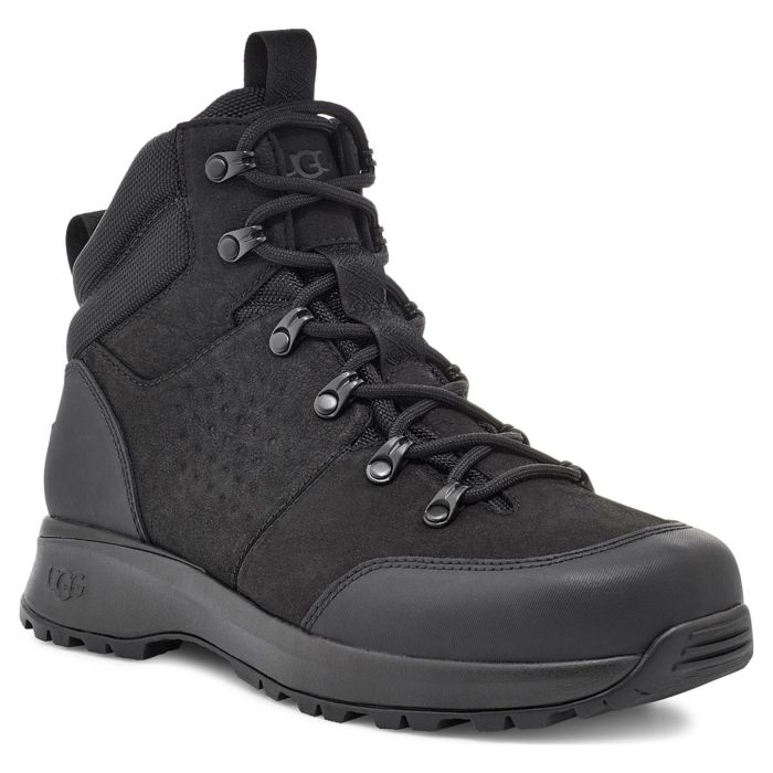 Ботинки мужские UGG Emmett Boot Mid 1112376_BLK кожаные черные 