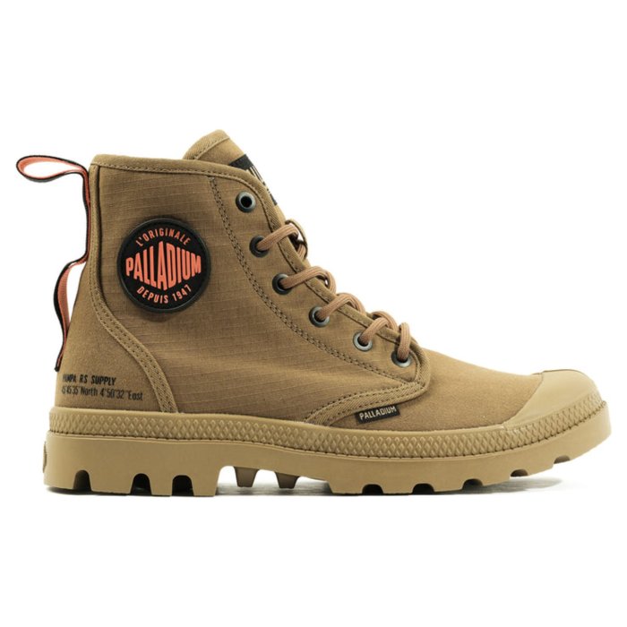 Ботинки Palladium Pampa Hi Supply Rs 78881-307 текстильные коричневые 