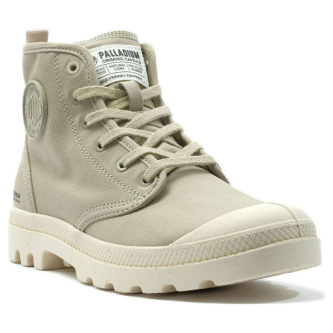 Ботинки Palladium Pampa Hi Zip Organic 79101-379 текстильные серо-зеленые