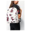 Рюкзак городской Vans Realm Classic Botanical Floral женский на молнии с одним отделением бежевый - Рюкзак городской Vans Realm Classic Botanical Floral женский на молнии с одним отделением бежевый