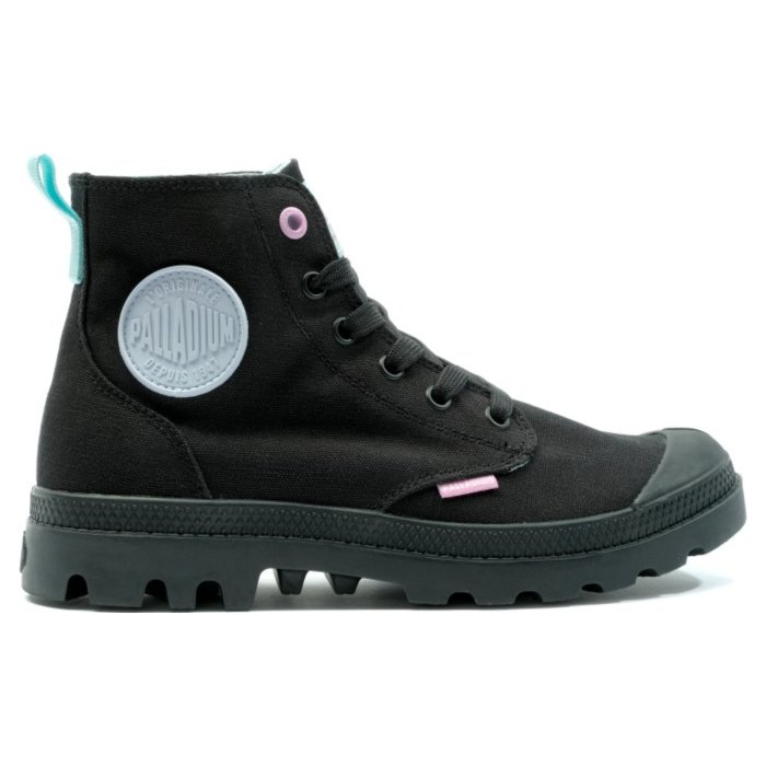 Ботинки Palladium Pampa Monopop 99140-008 текстильные черные 