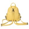 Рюкзак кожаный OrsOro женский на молнии с одним отделением DW-825/2 желтый - Рюкзак кожаный OrsOro женский на молнии с одним отделением DW-825/2 желтый