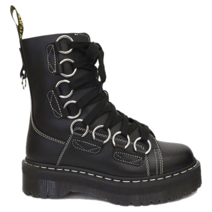 Ботинки Dr.Martens Jadon Xl - 8 Eye Boot 25312001 кожаные высокие черные 