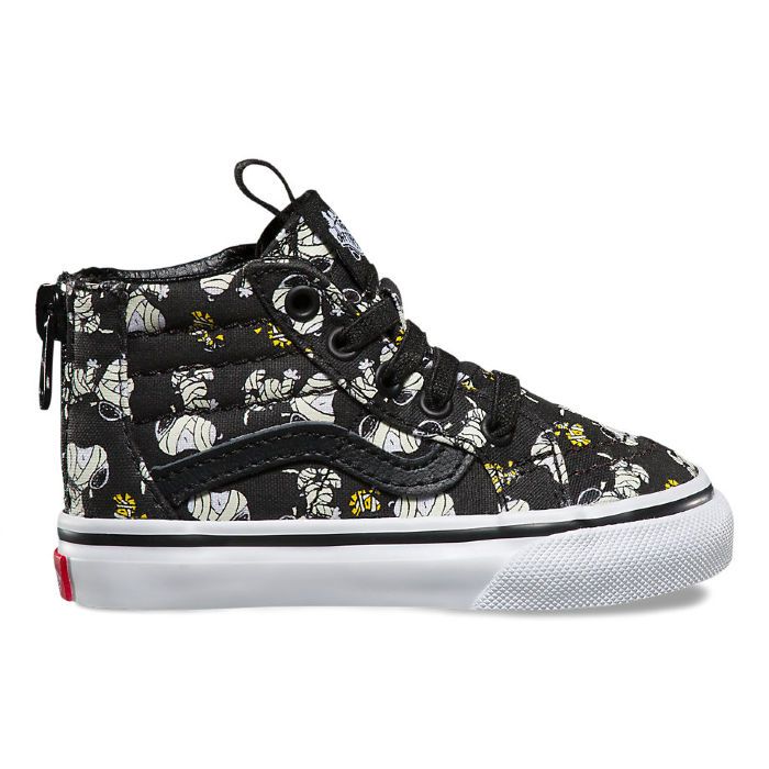 Детские кеды Vans UY SK8-HI ZIP PEANUTS VA32R3QQZ черные 