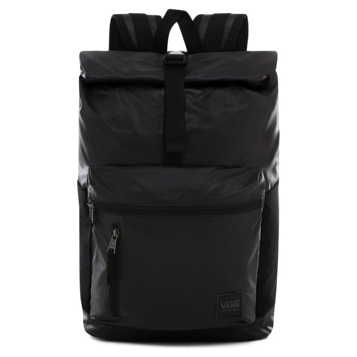 Рюкзак городской Vans Roll It Classic Black женский с закручивающимся верхом черный 