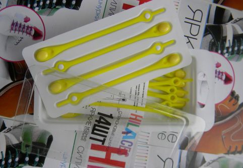 Силиконовые шнурки Hilaces YEL/YEL жёлтые