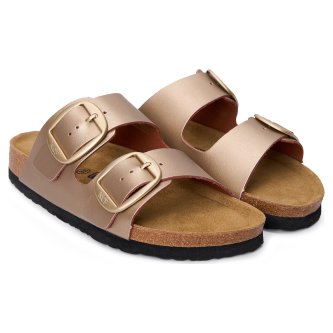 Пантолеты NCF Lora кожаные золотые