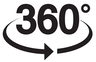 Кеды мужские Converse Chuck Taylor All Star Ultra 166981 высокие - Панорамное фото 360